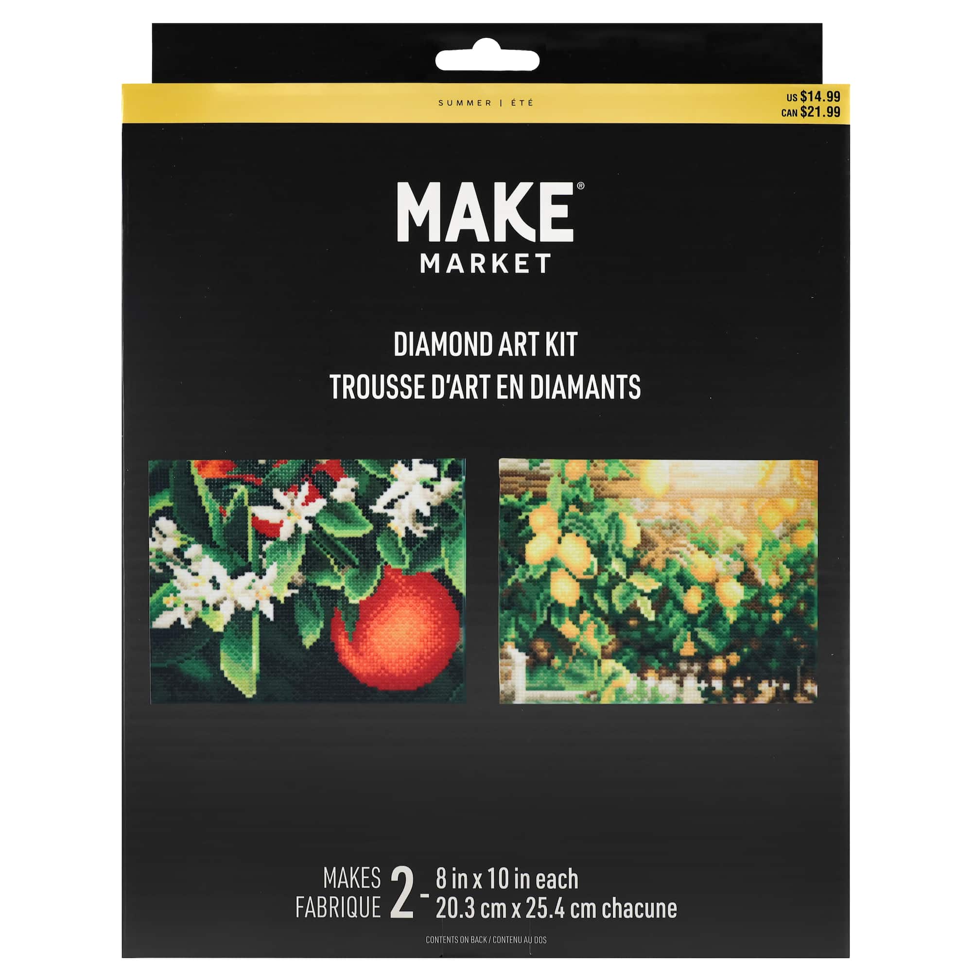 8" x 10" Citrus Trees Diamond Art Kit by Make Market®